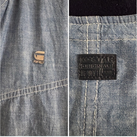 G-STAR Setscale Overshirt Full Zip Unlined L/S Jacket Zip Pockets Size Large - Picture 4 of 11